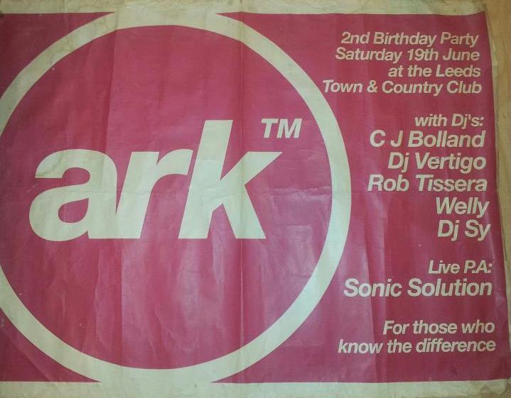 Ark 2nd Birthday Town and Country Leeds 19th June 1993 Poster