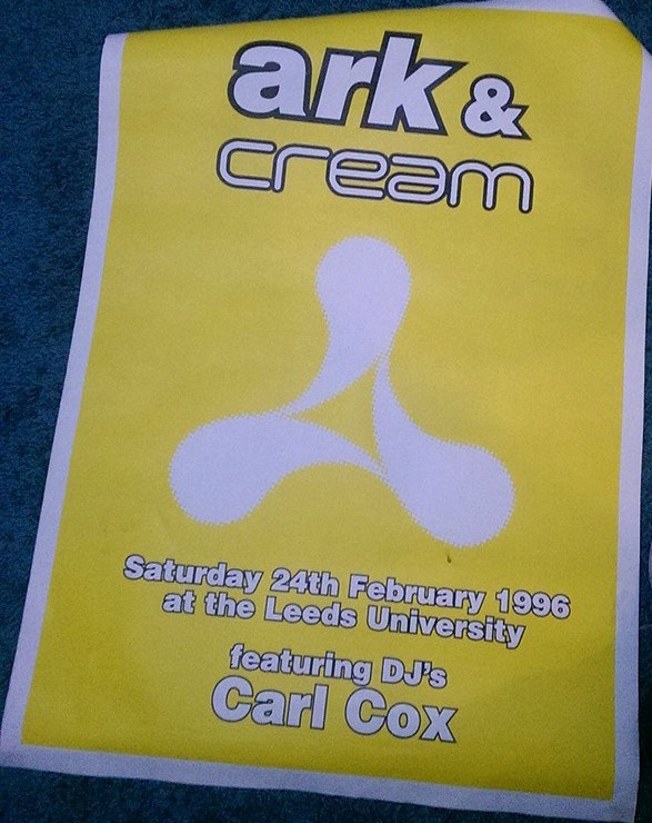 Ark And Cream Leeds Uni 24th Feb 1996 Poster
