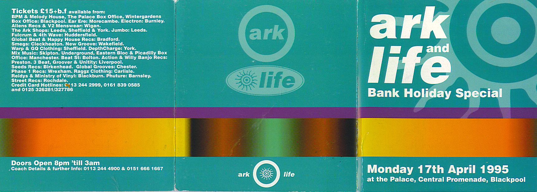 Ark And Life Palace Blackpool Monday 17th April 1995 Outside