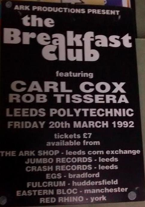 Ark Breakfast Club Leeds Poly 20th March 1992