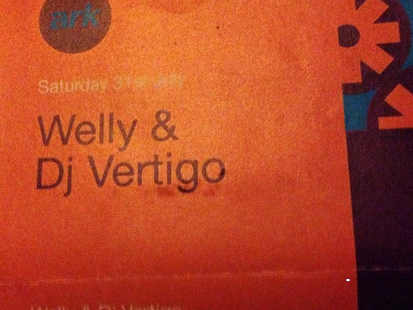 Ark Corn Exchange Leeds 31st July 1993 DJ Welly And Vertigo Tape Cover