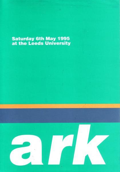 Ark Leeds Uni 6th May 1995 Front